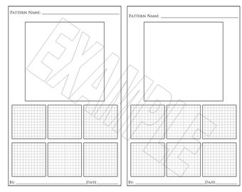 Zentangle Pattern Keeper for Step Outs (With Grid)