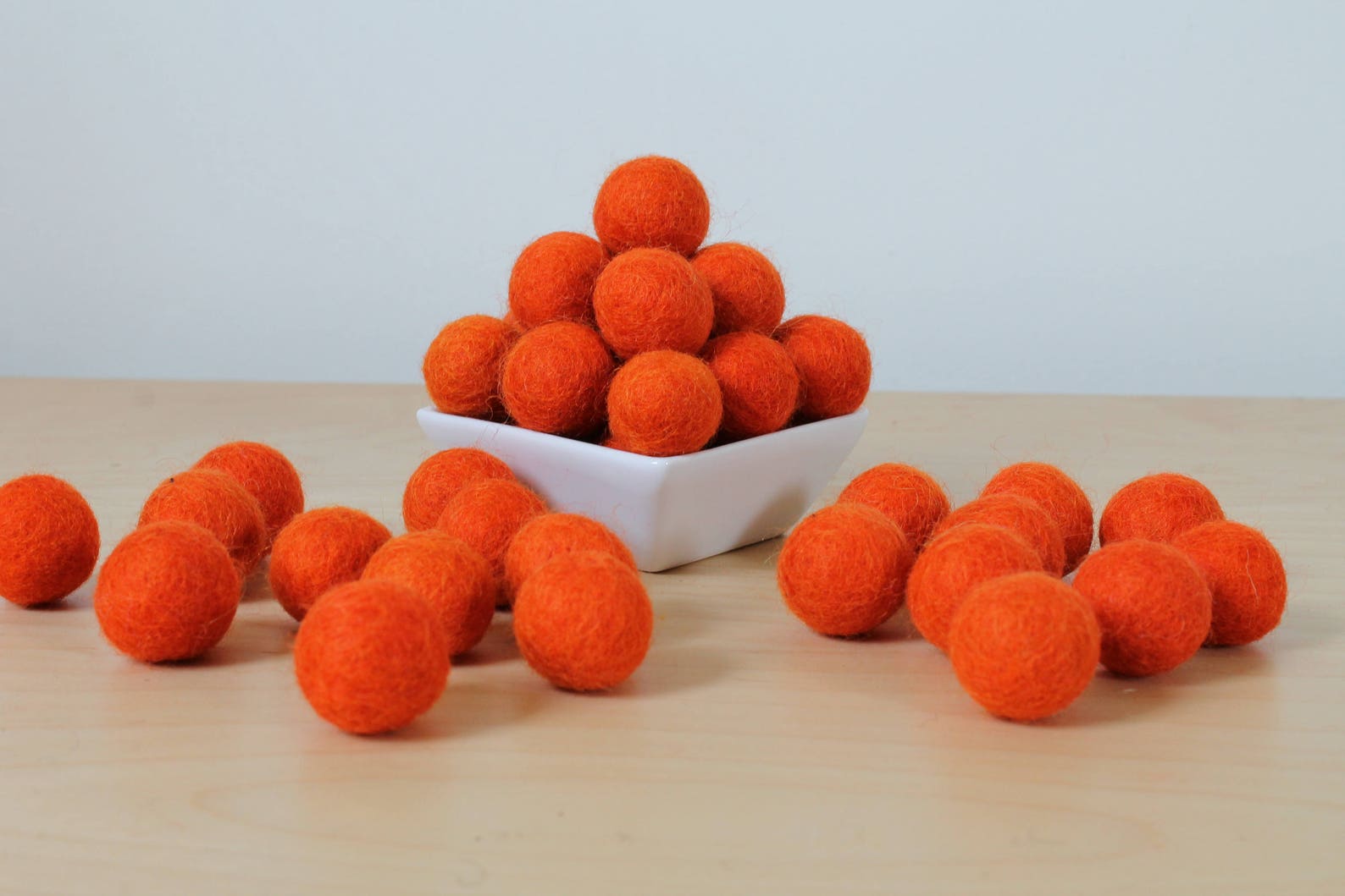 2.5 Cm Wool Felt Balls CUSTOM COLORS Felted Balls DIY Etsy