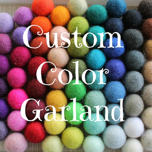 Wool Felt Pom Poms Etsy