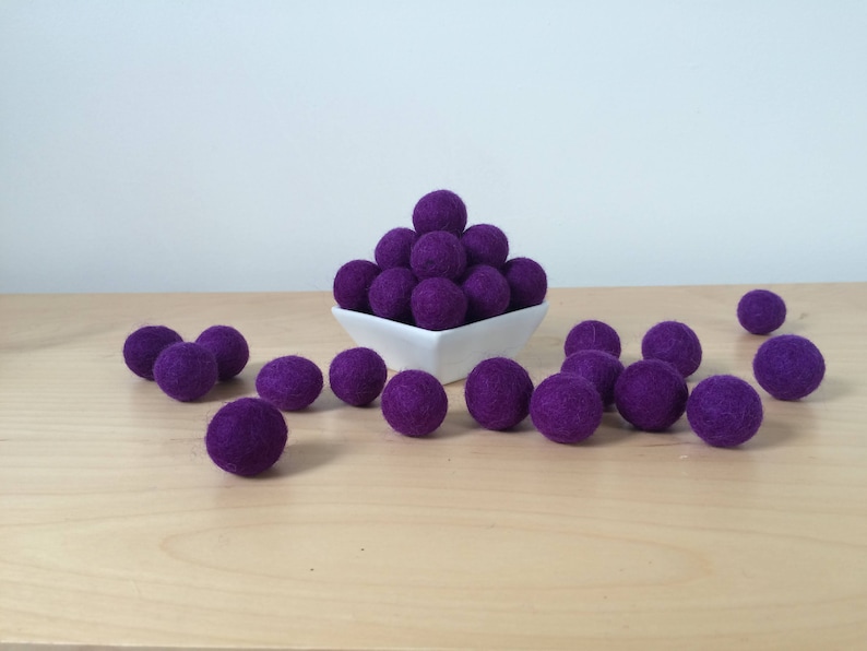 1cm/2.5cm/3cm Wool Felt Balls: CUSTOM COLORS, Felted Balls, DIY Garland Kit, Wool Felt Balls, Felt Pom Pom, Felt Balls, Custom Felt Balls image 8