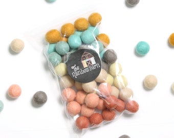 Secret Garden Felt Balls, Pom Poms, Felt Ball Garland, Wool Felt Balls, Felted Balls, Loose Felt Ball, Felt Ball Garland DIY, Handmade