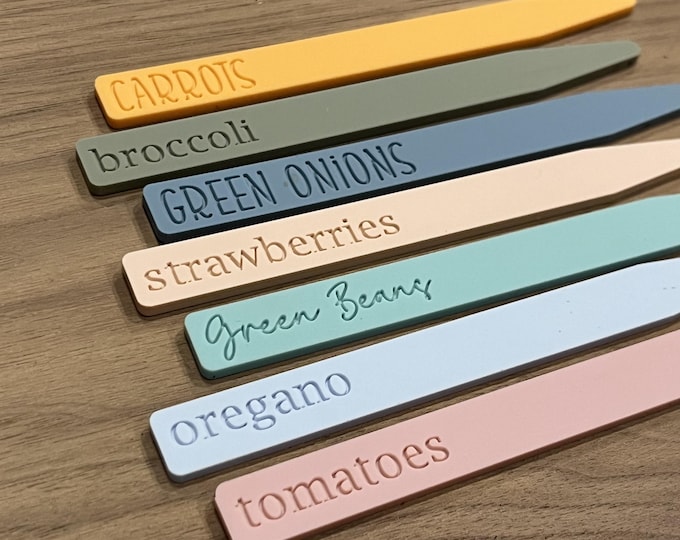 Handmade Plant Tag Garden Markers Acrylic Clear Personalized