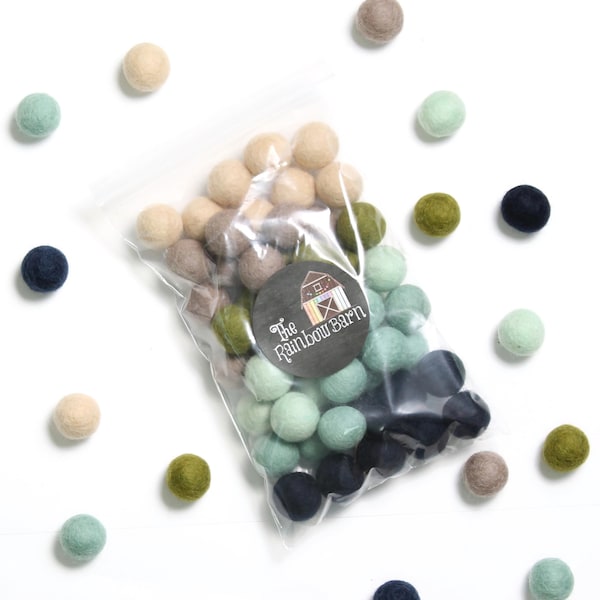 Pacific Coast Felt Balls, Pom Poms, Felt Ball Garland, Wool Felt Balls, Felted Balls, Loose Felt Ball, Felt Ball Garland DIY, Handmade