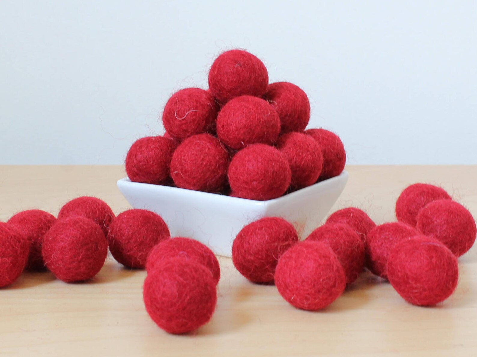 Felt Balls MAROON Felted Balls DIY Garland Kit Wool Felt Etsy