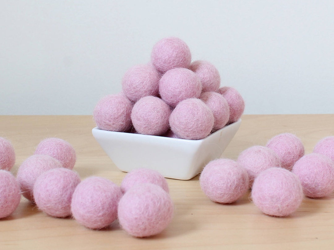 Felt Balls BABY PINK, Felted Balls, DIY Garland Kit, Wool Felt Balls