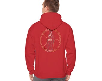Line Art Tim Drake Hoodie | Minimalist Floral Illustration
