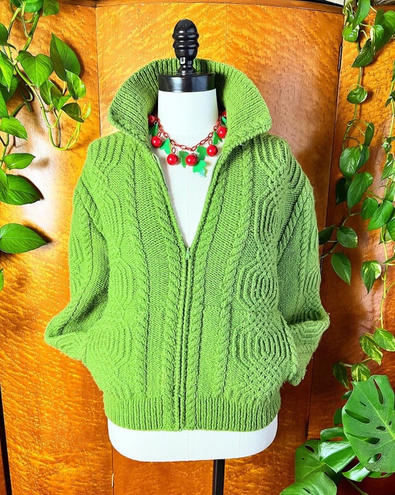 AVOCADO GREEN 1950’s 50s Vintage 1960’s 60s Handm… - image 3