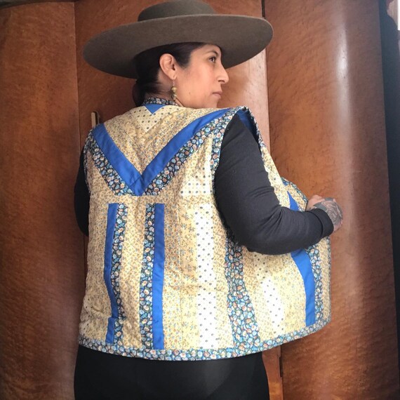 HAND STITCHED 1970’s 70s Vintage Boho Prairie Hipp