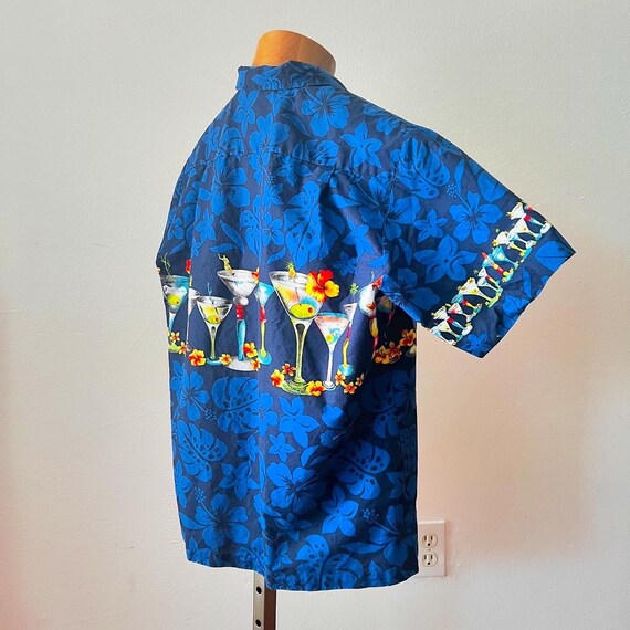 KY`s Original Hawaiian Shirt Hawaiihemd, Sommer Flamingo, Weiß Grün