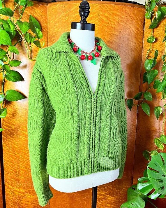 AVOCADO GREEN 1950’s 50s Vintage 1960’s 60s Handm… - image 5