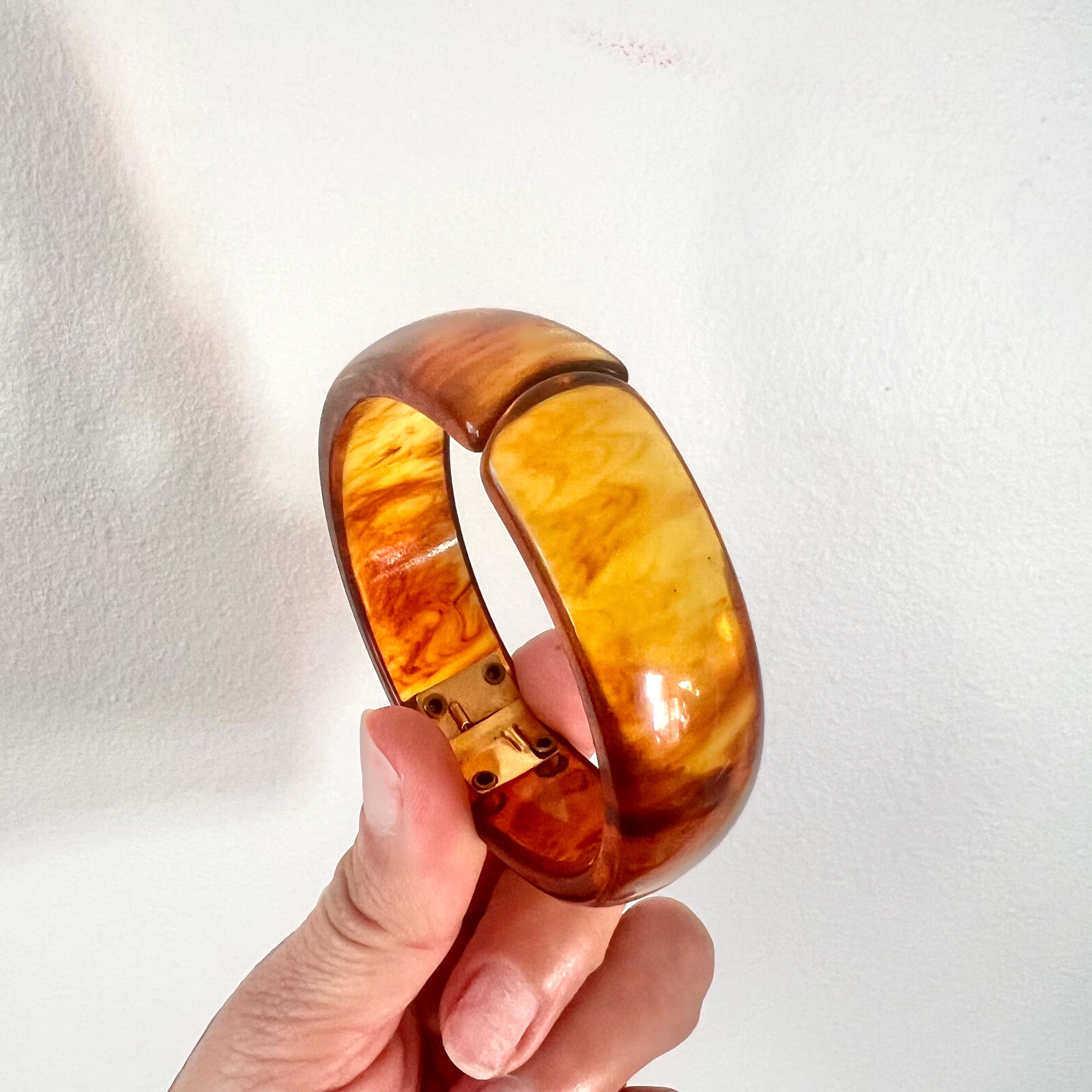 Amber Swirl Bakelite - Etsy