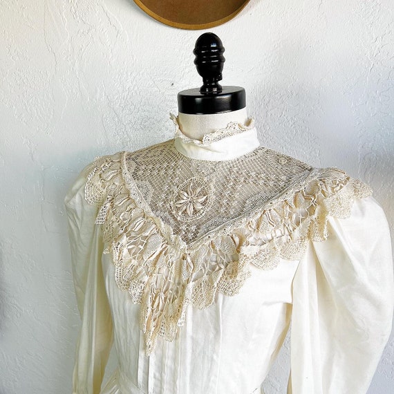 BOHO BRIDAL WEDDING 1970’s 70s Vintage Puff Sleev… - image 4