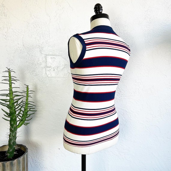 GROOVY STRIPED NYLON Knit 60’s 60s Vintage 70’s 7… - image 9