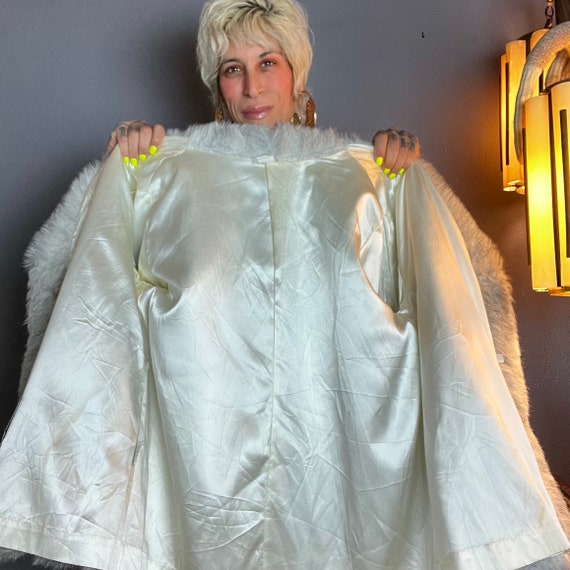 FAUX Striped SILVER FOX 1970’s 70s Vintage 1980’s… - image 9