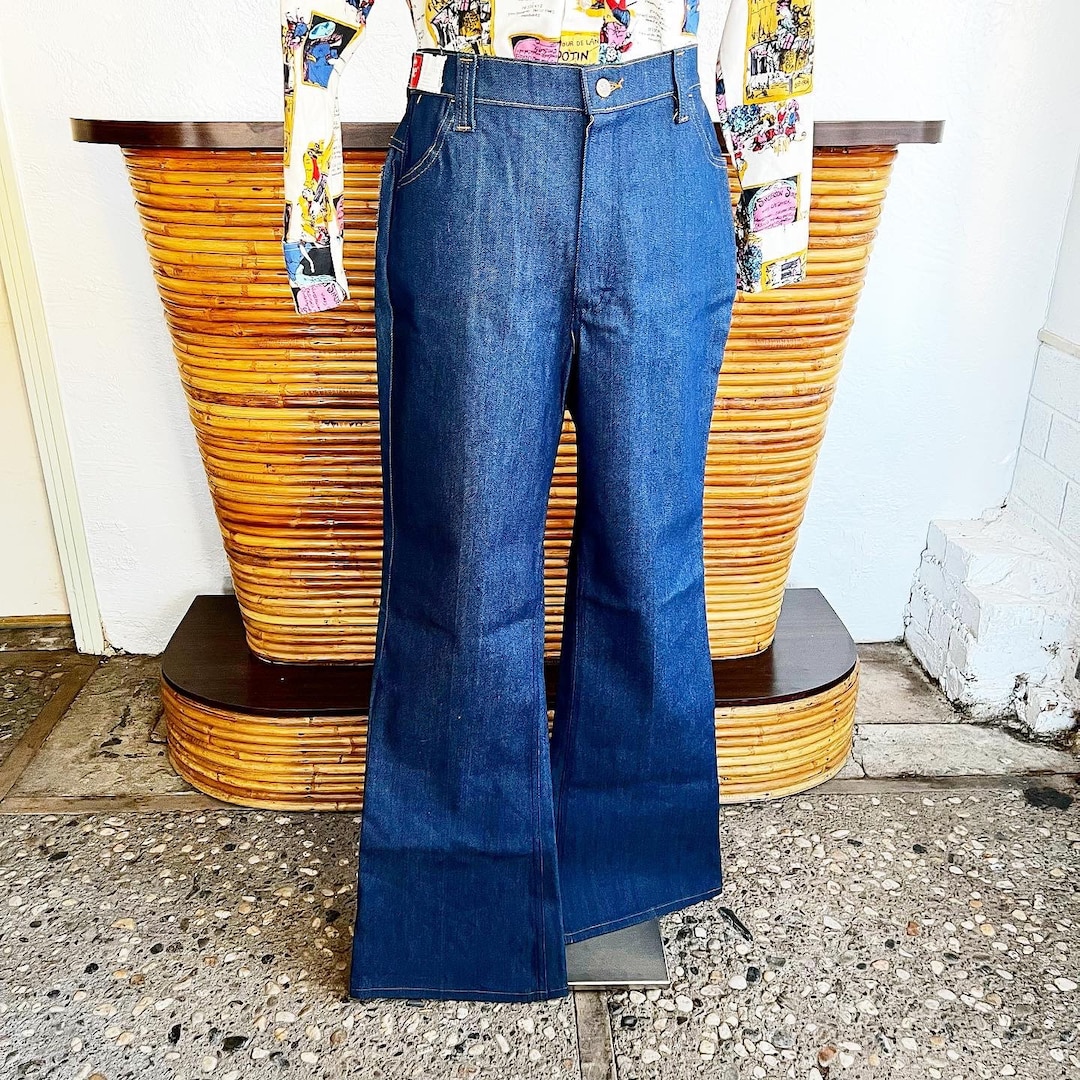 LEE VINTAGE Dead Stock 70’s RIGID DEADSTOCK LADY LEE 70's 70s Vintage Flared Black Label Stretch