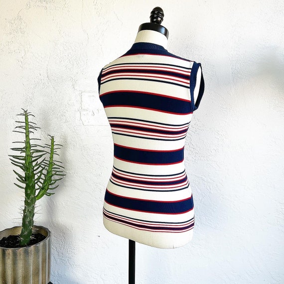 GROOVY STRIPED NYLON Knit 60’s 60s Vintage 70’s 7… - image 8