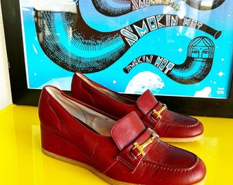 Size 9.5 D - 1970s Loafers by ENDICOTT JOHNSON - Made in USA  display picture 2