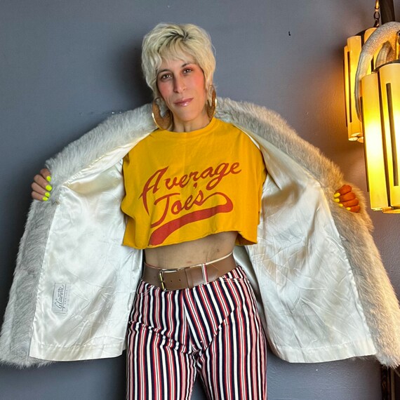 FAUX Striped SILVER FOX 1970’s 70s Vintage 1980’s… - image 7