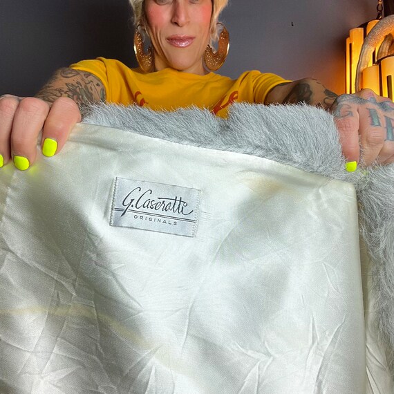 FAUX Striped SILVER FOX 1970’s 70s Vintage 1980’s… - image 8