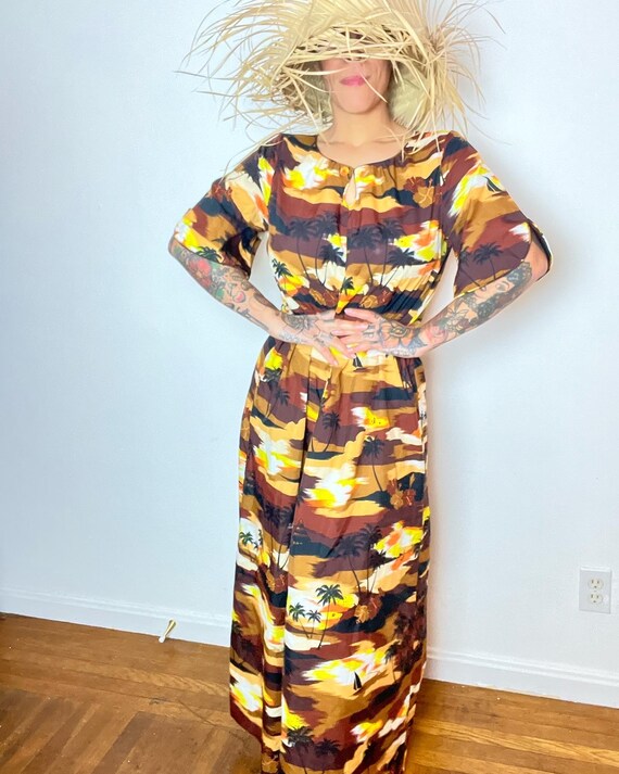 ROYAL HAWAIIAN 70’s 70s Vintage Retro Slinky Poly… - image 2