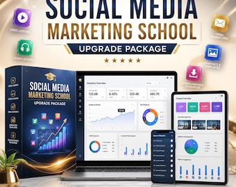 Formation complète en marketing sur les réseaux sociaux | Vidéo, audio, courriel, ressources (téléchargement numérique)
