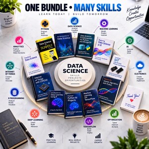 Ultimate Data Science & AI Library | Python, ML, Deep Learning, R, TensorFlow (13 Digital Books)