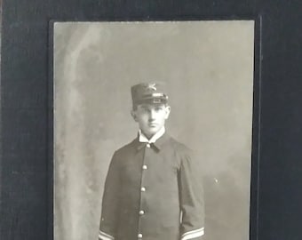Antique Soldier Military Police Officer Photograph