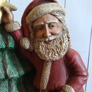1984 Tom Clark Santa With Woodspirit Elf