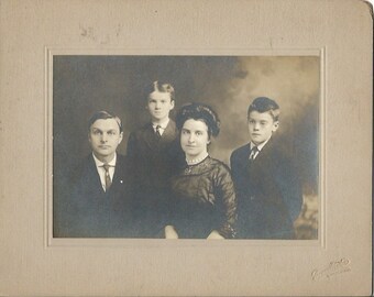 children Cabinet card ephemera family photo junk journaling, siblings antique photos vintage photograph framed cabinet card