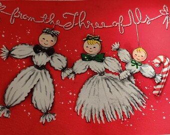 Vintage Christmas Greeting Card Made in the USA