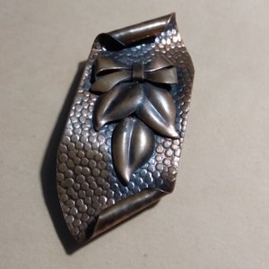 Vintage 1950&#39;s Copper Brooch