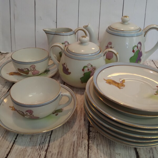 Antique Tea Set Etsy