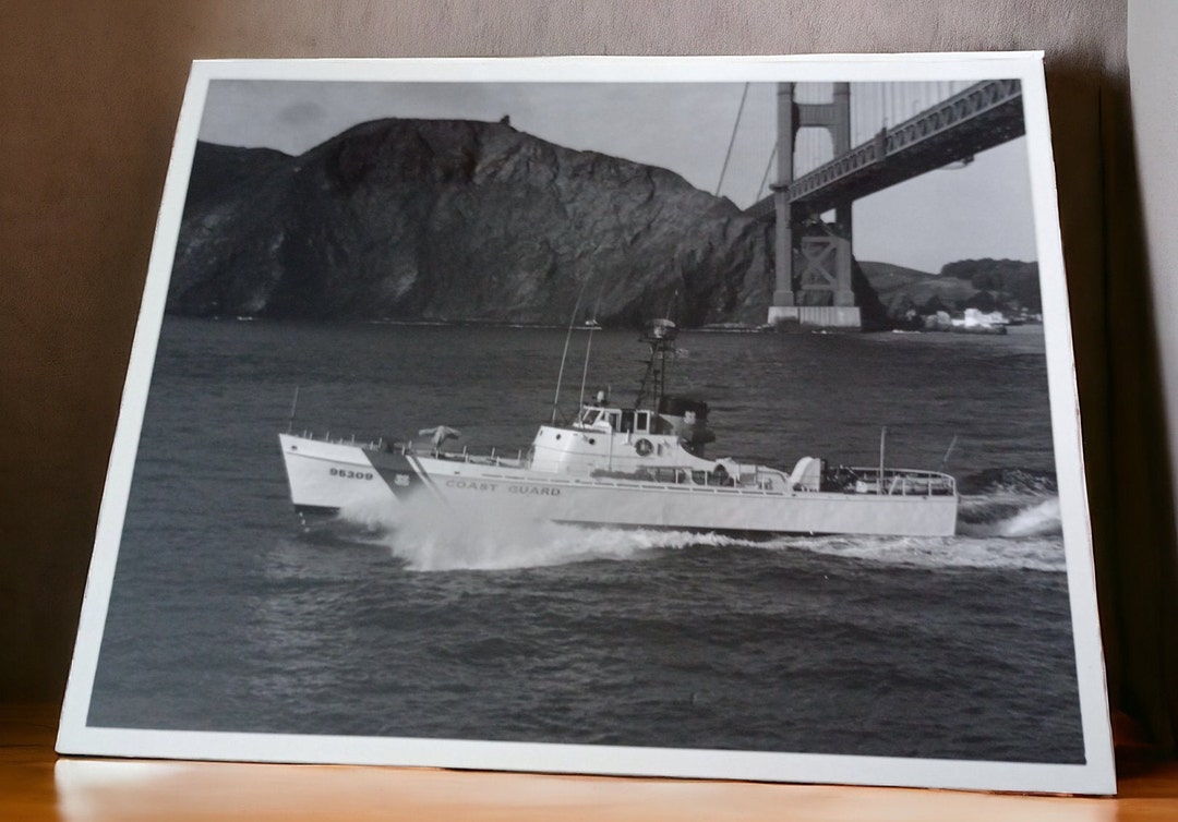 Vintage Official USCG Coast Guard Ship Photograph Black and White - Etsy