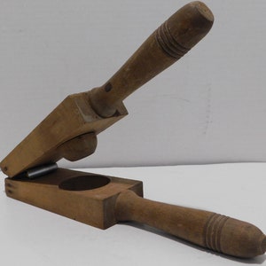 Antique Primitive Wood Lemon Juicer