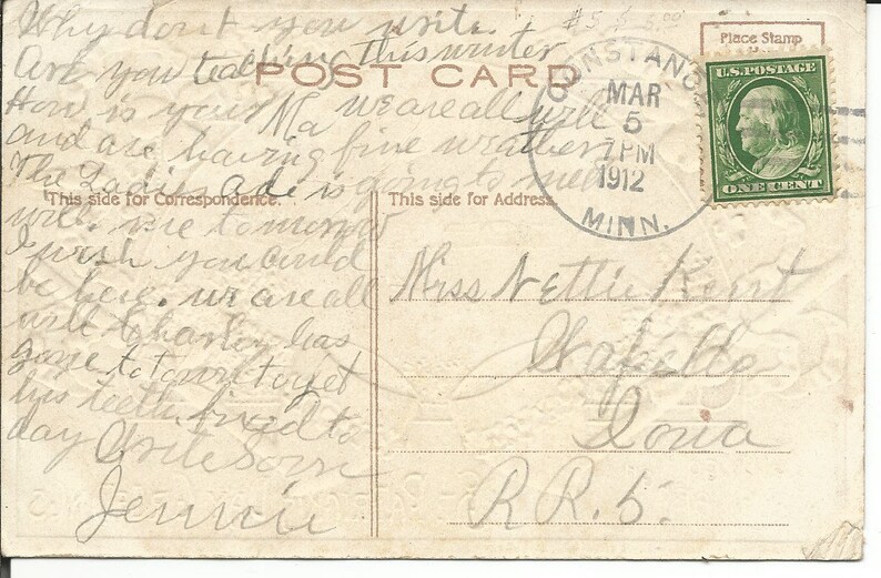 Patrick/'s Day Postcard Antique 1912/'s St