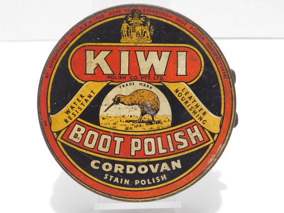 Vintage KIWI Boot Polish Tin | Etsy