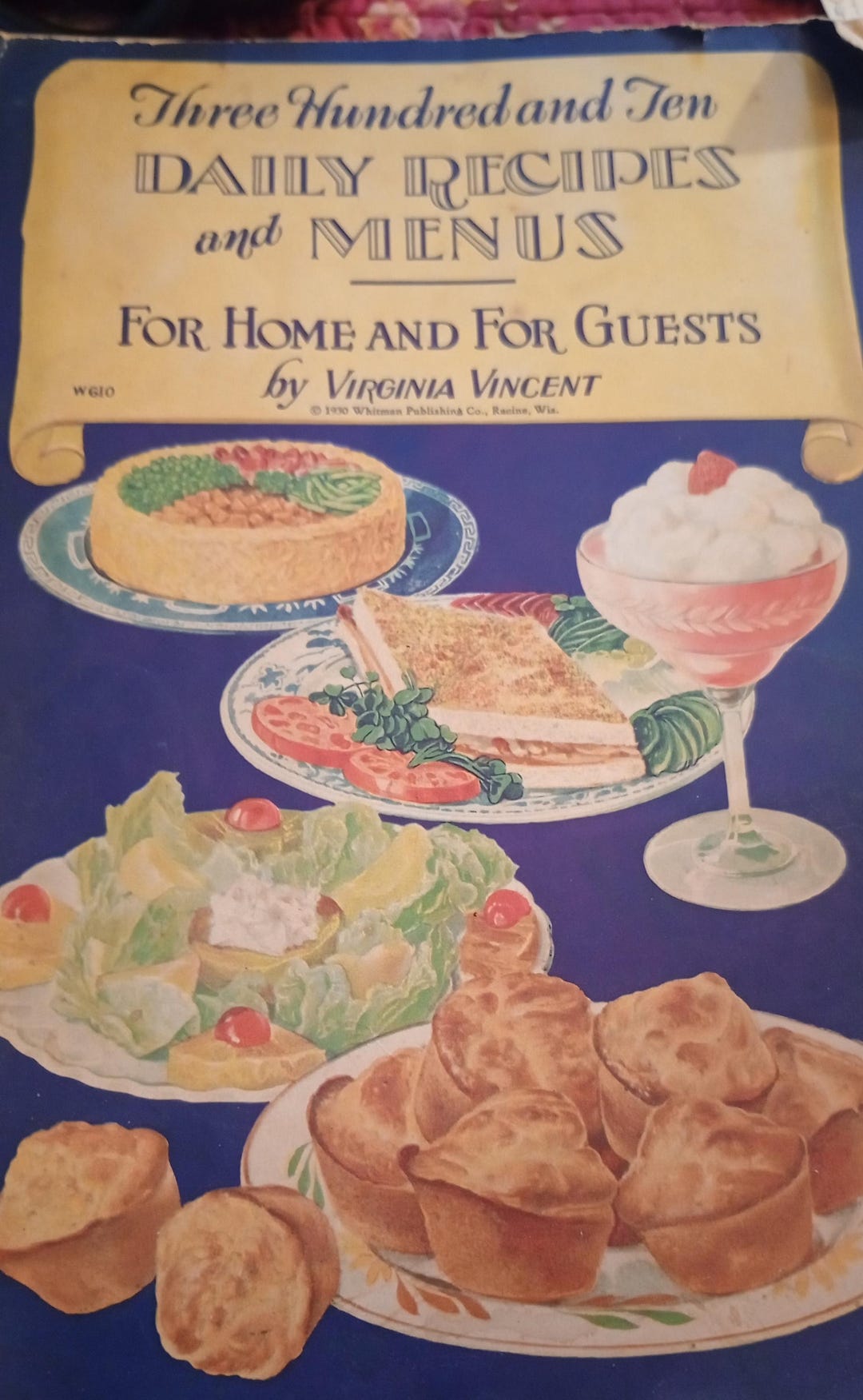 Vintage 1930 310 Daily Recipes and Menus Cookbook Whitman Publishing - Etsy
