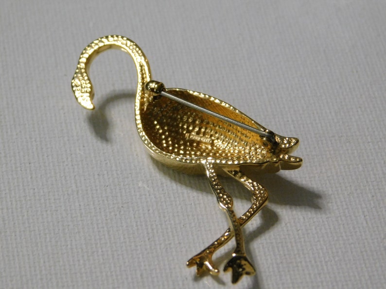 Vintage Flamingo Pin Brooch