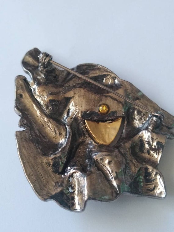 Fine Pewter Theatre Masks Brooch - Handmade By William Sturt, Lead-Free, Great Gift For Actors & Theater Lovers - View #12