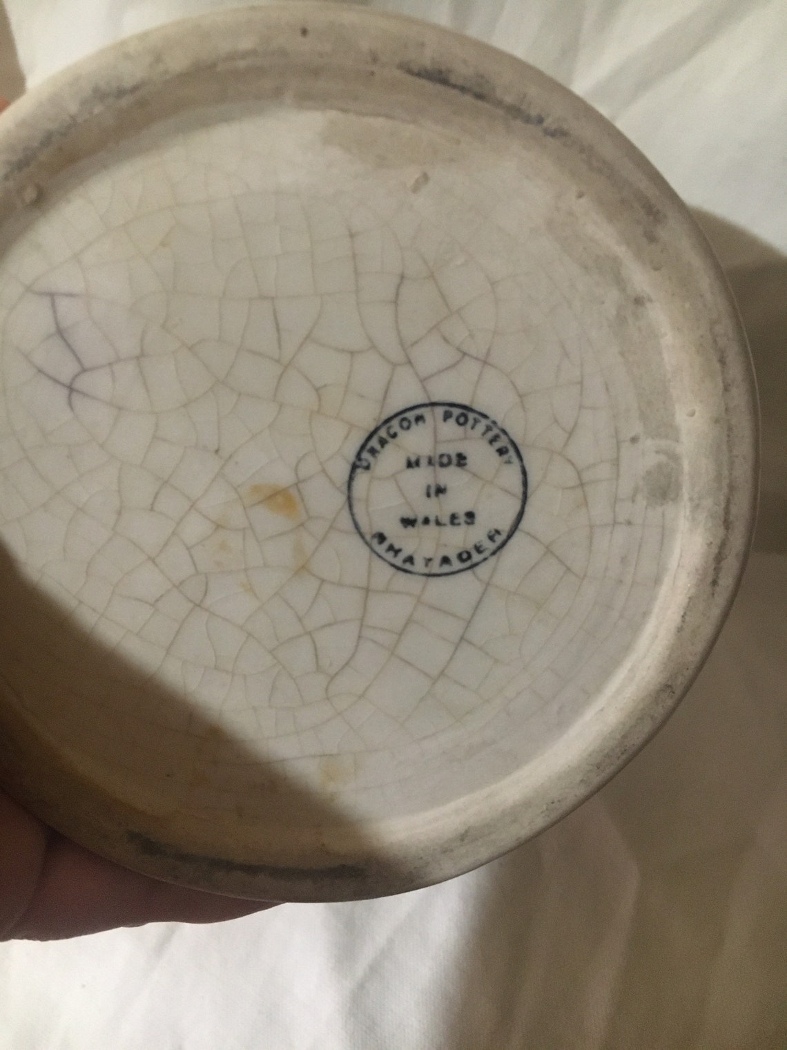 Vintage Dragon Pottery Vase. Rhayader Wales. Etsy