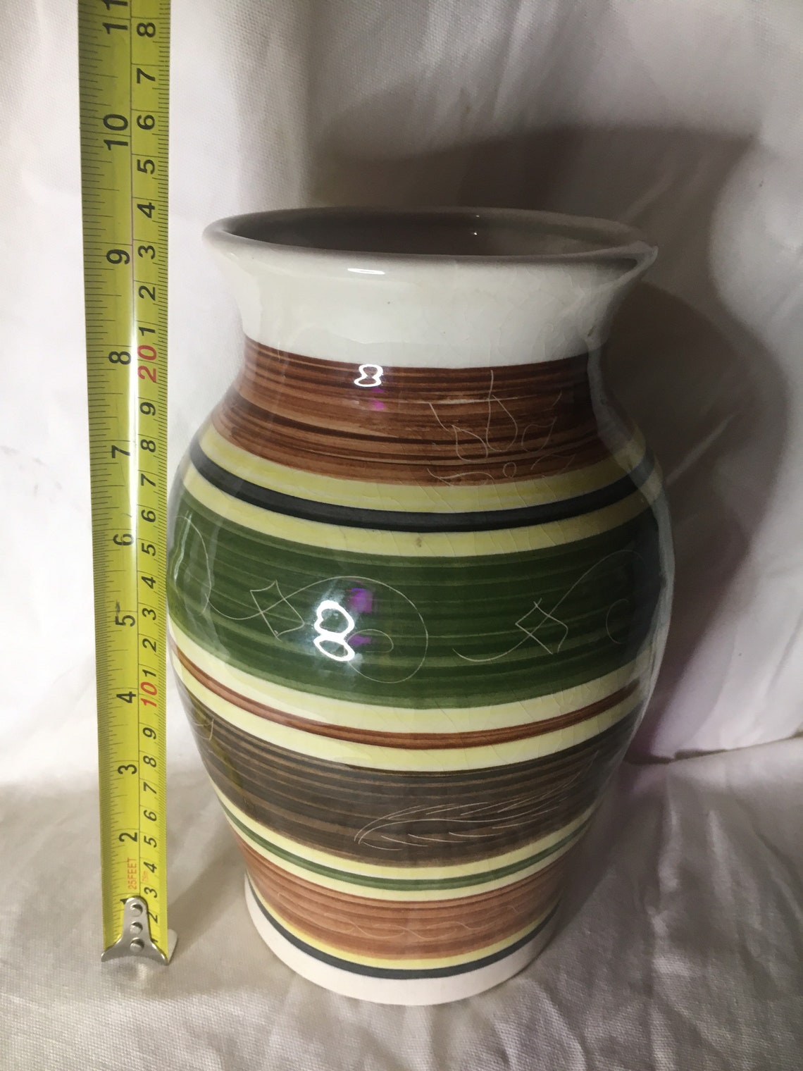 Vintage Dragon Pottery Vase. Rhayader Wales. Etsy