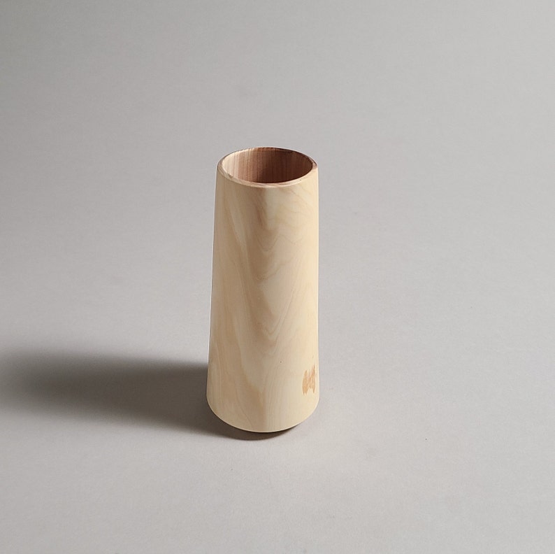Small Wooden Vase Nordic Style Wooden Vase Wood Vase for Etsy