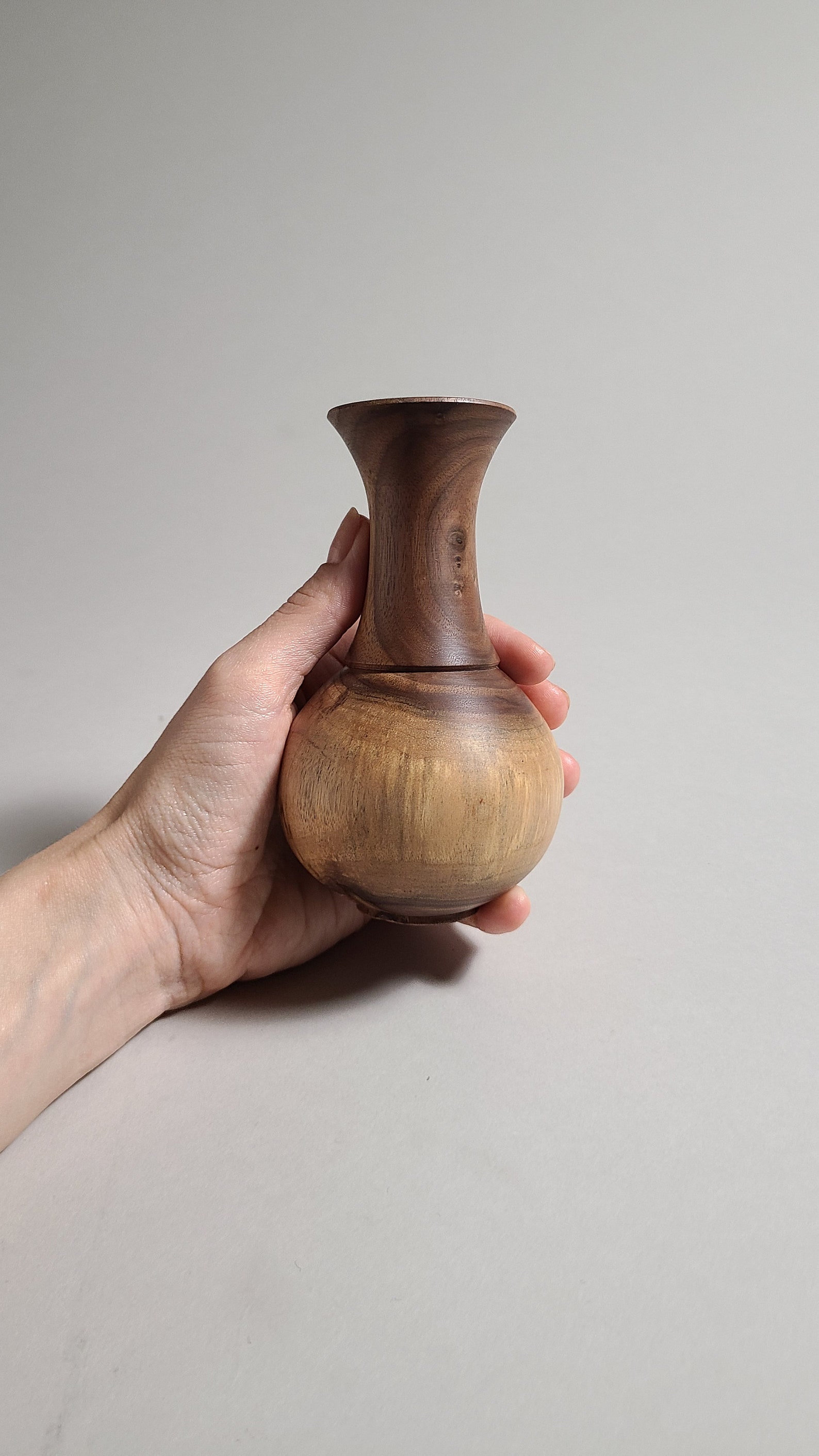 Small Wooden Vase Traditional Style Wooden Vase Wood Vase Etsy