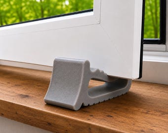 Window and door stoppers | Keep windows, patio and balcony doors open | Non-slip window wedge - wedges onto the floor or windowsill