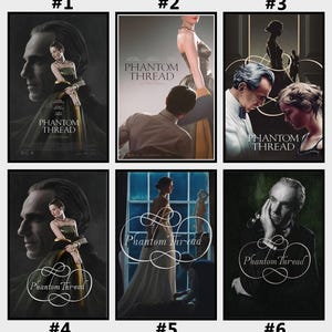 PHANTOM THREAD Classic Movie Poster, Unframed Canvas Poster, Movie Wall Art, Film Poster, Home Decor, Movie Lover Gift