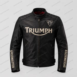 Triumph motorcycle leather jacket - Etsy 日本