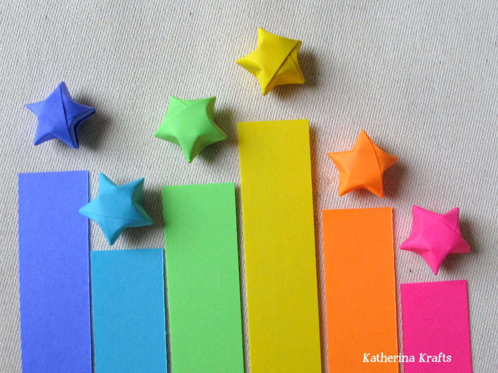 Origami Stars Paper Strips 100 count Lucky stars violet Etsy