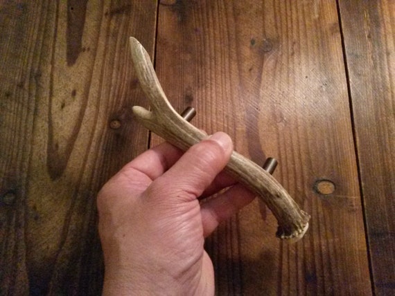 Real Mule Deer Forked Antler Handle, Cabinet, Singles, Matched Pair for Doors, Barn, Cabin Decor, Gun Case Cabinet, Forked Shed Antler