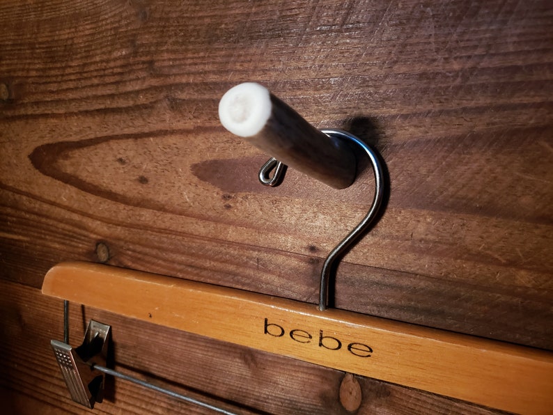 Real 3 Angled Antler Wall Hook Screw Into Wood or Stud Etsy