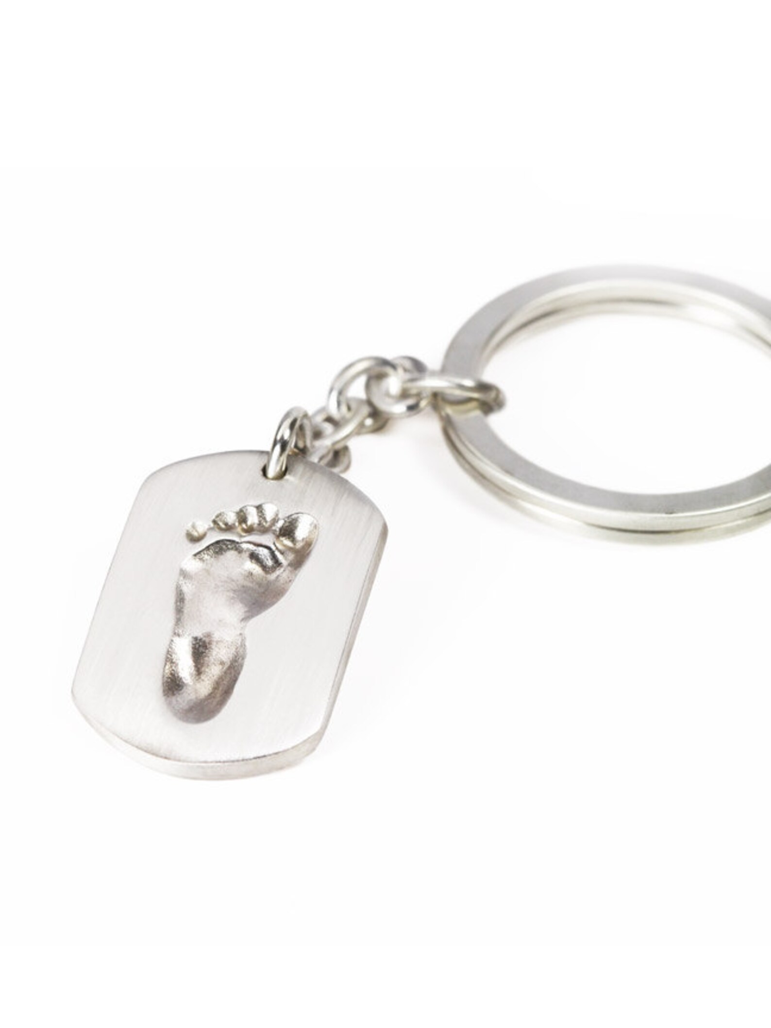Actual Footprint Keychain Personalized Custom Keychain Etsy